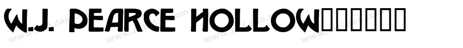 W.J. Pearce hollow字体转换